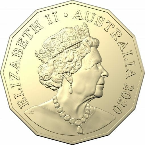 2020 50c Banjo Paterson - Waltzing Matilda Uncirculated Coin in Card - AlBr 4