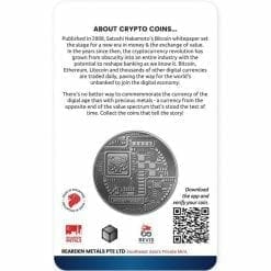 2020 Chad Crypto Series - Bitcoin 1oz .999 Silver Antiqued Coin 3