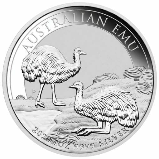 2020 Australian Emu 1oz .9999 Silver Bullion Coin 1