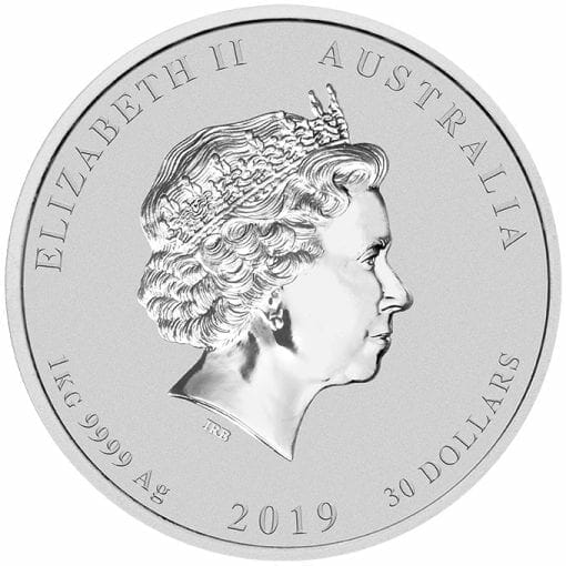2019 Year of the Pig 1kg .9999 Silver Bullion Coin - Lunar Series II - 1 Kilo 3
