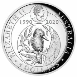 2020 Australian Kookaburra 5oz .9999 Gilded Silver Proof High Relief Coin 8