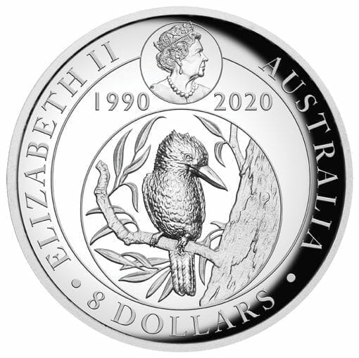 2020 Australian Kookaburra 5oz .9999 Gilded Silver Proof High Relief Coin 4