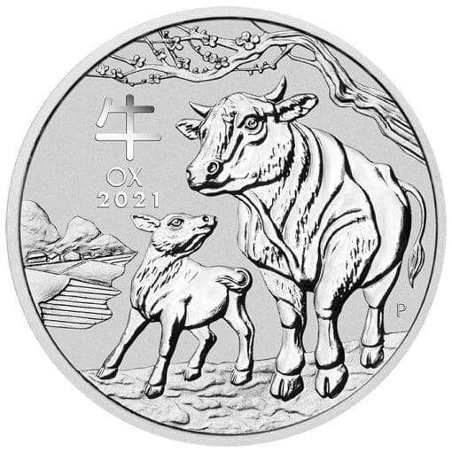 2021 Year of the Ox 1/2oz .9999 Silver Bullion Coin – Lunar Series III 1