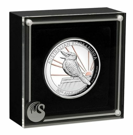 2020 Australian Kookaburra 5oz .9999 Gilded Silver Proof High Relief Coin 3