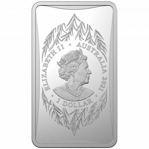 2021 $1 Year of the Ox 1/2oz .999 Silver Frosted Ingot 2