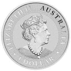 2021 australian kangaroo 1oz. 9999 silver bullion coin back