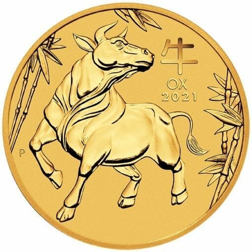 2021 Year of the Ox 2oz .9999 Gold Bullion Coin – Lunar Series III 1