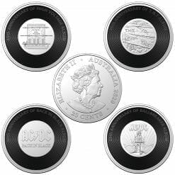 2020/2021 - AC/DC Seven Coin Collection - 20c Coloured CuNi Unc Coins 14
