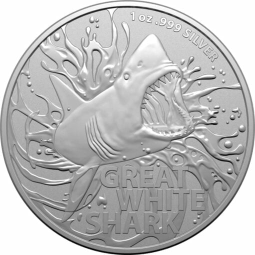 2021 Great White Shark 1oz .999 Silver Bullion Coin 1