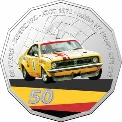 2020 50c 1970 Holden HT Monaro GTS 350 - 60 Years of Supercars Coloured Coin in Card 4