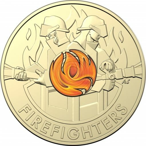 2020 $2 Firefighters Coin in Card Two Pack - "C" Mintmark & No Mintmark Coins 6