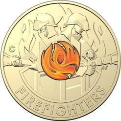 2020 $2 Firefighters Coin in Card Two Pack - "C" Mintmark & No Mintmark Coins 9