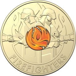 2020 $2 Australia's Firefighters Coloured Coins in Mint Roll - AlBr 5