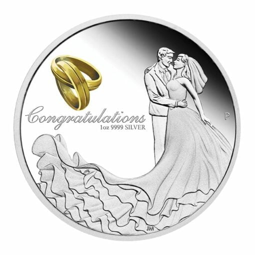 2021 Wedding 1oz .9999 Silver Proof Coin 1