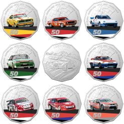 2020 50c Supercars - 60 Years of Touring Car Champions 9 Coin Set 6