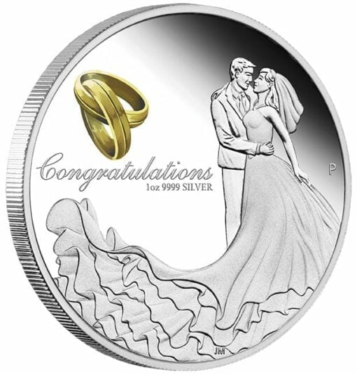 2021 Wedding 1oz .9999 Silver Proof Coin 2