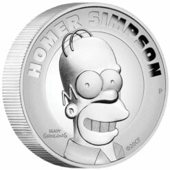 2021 Homer Simpson 2oz .9999 Silver Proof High Relief Coin 6