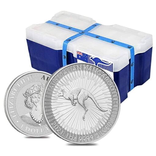 2021 Australian Kangaroo 1oz .9999 Silver Bullion Coin (250oz Monsterbox) 1
