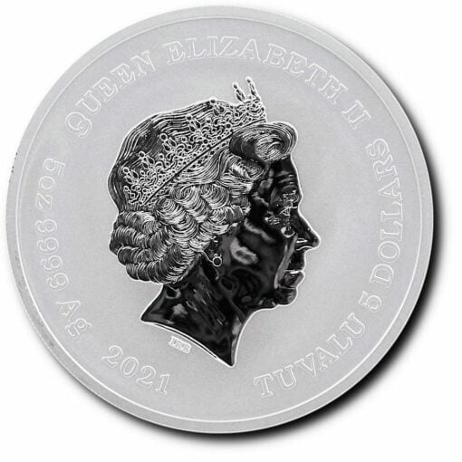 2021 Gods of Olympus - Zeus 5oz .9999 Silver Bullion Coin 2
