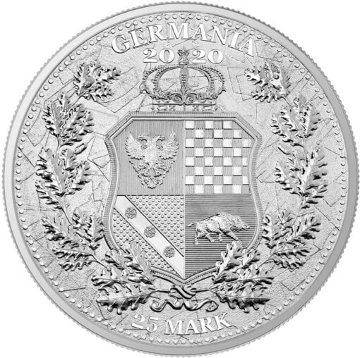 2020 The Allegories - Italia & Germania 5oz .9999 Silver Coin 3