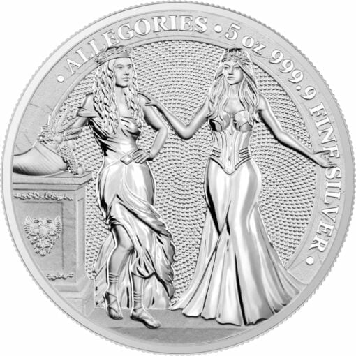 2020 The Allegories - Italia & Germania 5oz .9999 Silver Coin 1