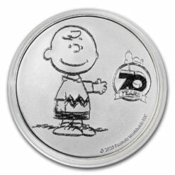 2020 Peanuts 70th Anniversary with Charlie Brown 1oz .999 Silver Bullion Round 7