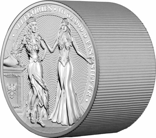 2020 The Allegories - Italia & Germania 10oz .9999 Silver Coin 2