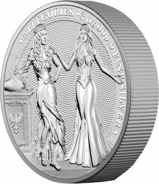 2020 The Allegories - Italia & Germania 2oz .9999 Silver Coin 2