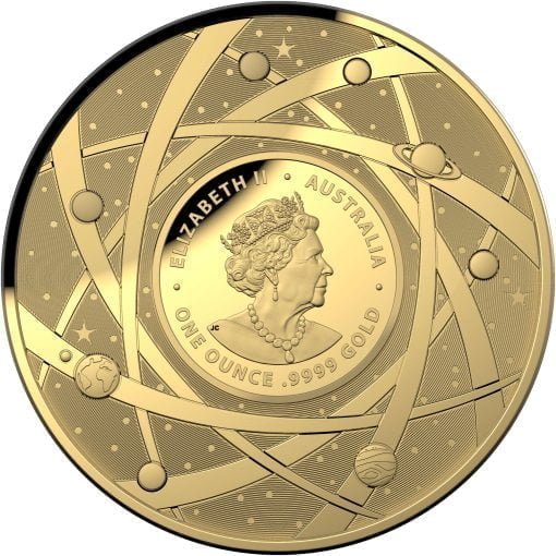 2021 $100 The Earth & Beyond - The Milky Way 1oz .9999 Gold Proof Colour Domed Coin 3