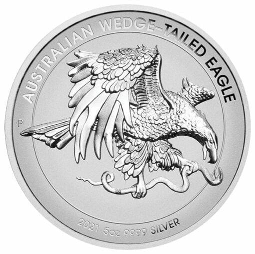 2021 Australian Wedge-Tailed Eagle 5oz .9999 Silver Enhanced Reverse Proof High Relief Coin 1