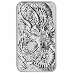 2021 Dragon 1oz .9999 Silver Bullion Rectangular Coin