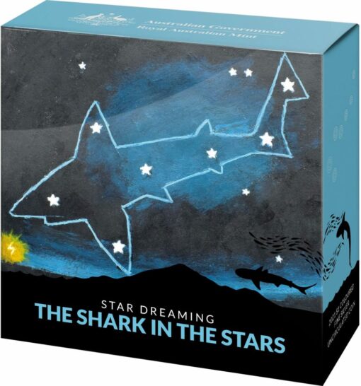 2021 $1 Star Dreaming - Beizam - The Shark in the Stars 1/2oz .999 Coloured Silver Coin 5