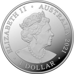 2021 $1 Kangaroo Series - Outback Majesty 1oz .999 Silver Proof Coin 7