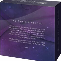 2021 $5 The Earth & Beyond - The Milky Way 1oz .999 Silver Proof Colour Domed Coin 13
