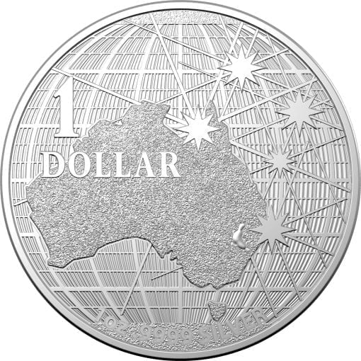 2021 $1 Beneath the Southern Skies 1oz .9999 Silver Bullion Coin - Platypus 1
