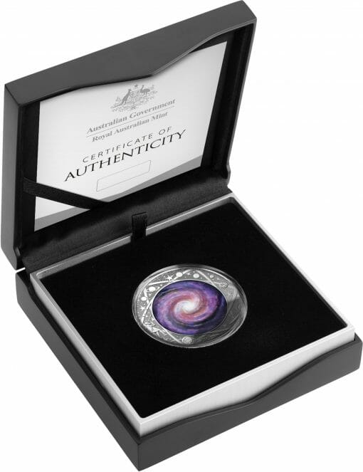 2021 $5 The Earth & Beyond - The Milky Way 1oz .999 Silver Proof Colour Domed Coin 5