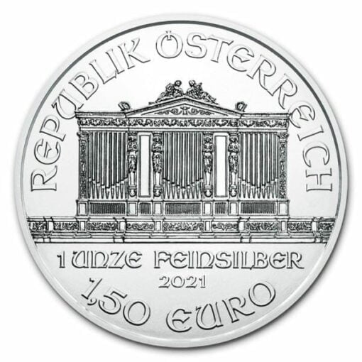 2021 Austrian Philharmonic 1oz .999 Silver Bullion Coin 2