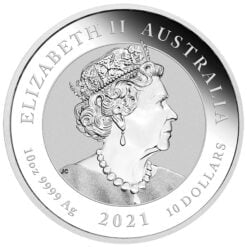 2021 Australia Double Dragon 10oz .9999 Silver Bullion Coin 5