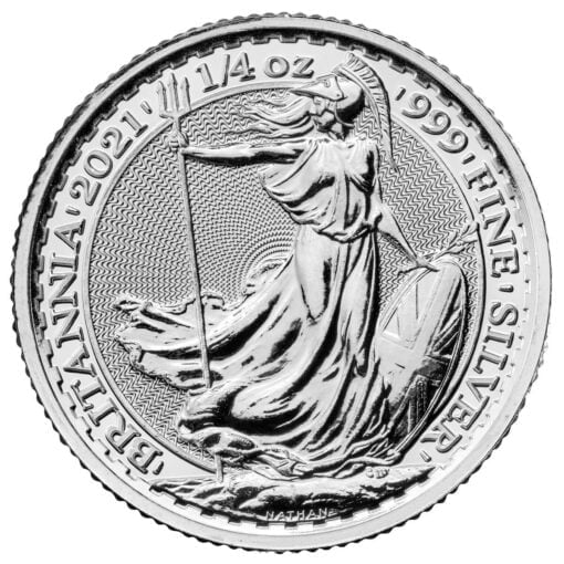 2021 Britannia 1/4oz .999 Silver Bullion Coin 1