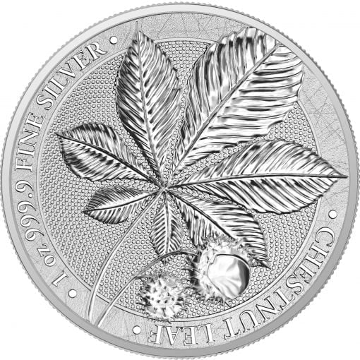 2021 Mythical Forest - Chestnut Leaf 1oz .9999 Silver Bullion Coin 1
