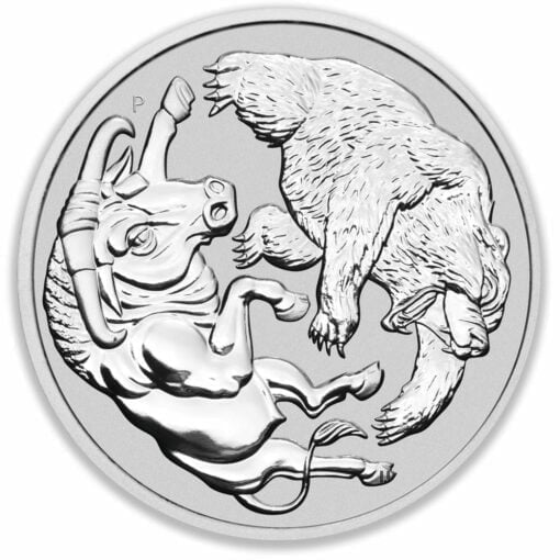 2020 Bull and Bear 1kg .9999 Silver Bullion Coin - 1 Kilo 1