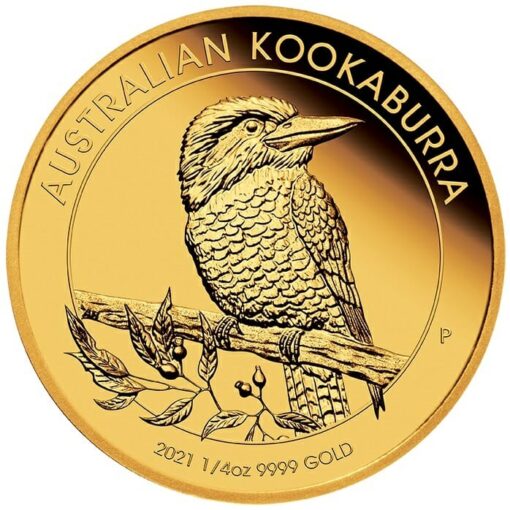 2021 Australian Kookaburra 1/4oz .9999 Gold Proof Coin 1