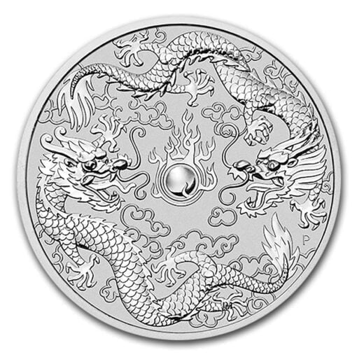 2021 Australia Double Dragon 10oz .9999 Silver Bullion Coin 1