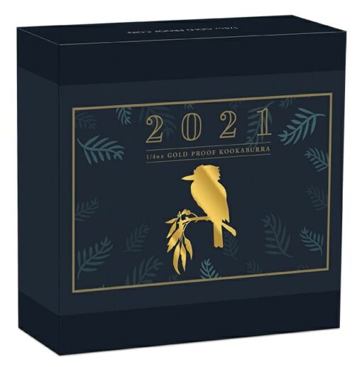 2021 Australian Kookaburra 1/4oz .9999 Gold Proof Coin 5