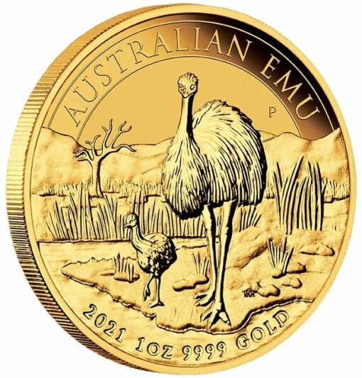 2021 Australian Emu 1oz .9999 Gold Bullion Coin 2