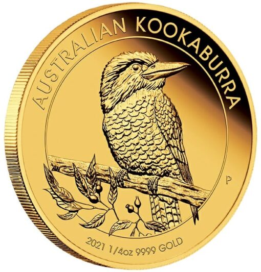 2021 Australian Kookaburra 1/4oz .9999 Gold Proof Coin 2