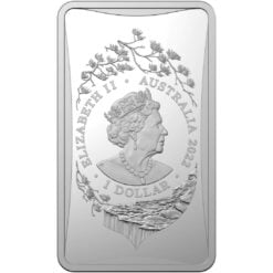 2022 $1 lunar year of the tiger 1/2oz. 999 silver frosted ingot