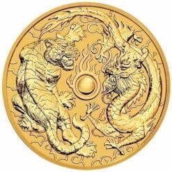 2019 Dragon and Tiger 1oz .9999 Gold Bullion Coin