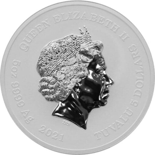 2021 gods of olympus - hades 5oz. 9999 silver bullion coin