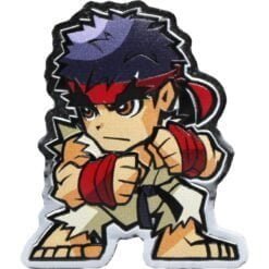 2021 Mini Fighters Ryu 1oz .999 Silver Proof Coloured Coin - Street Fighter